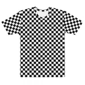 Checkerboard Design all-over print Mens Shirt.